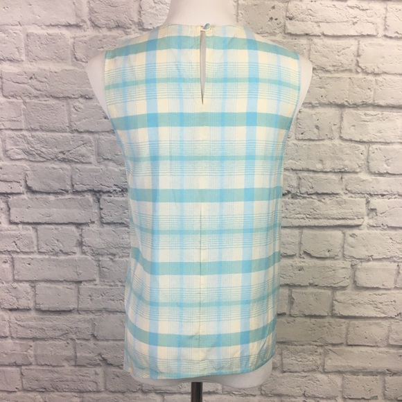 LAST CALL!! NWOT Babaton Plaid Asymmetrical Detail Shell - Picture 7 of 16